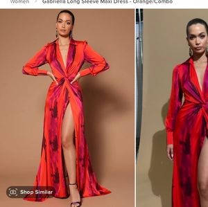 Gabriella long sleeves maxi dress